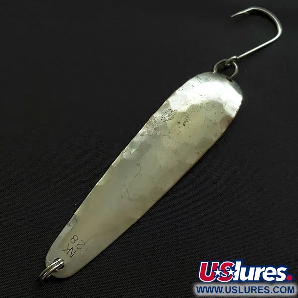 Vintage   Len Thompson NK 28, 1/2oz silver/copper fishing spoon #20728