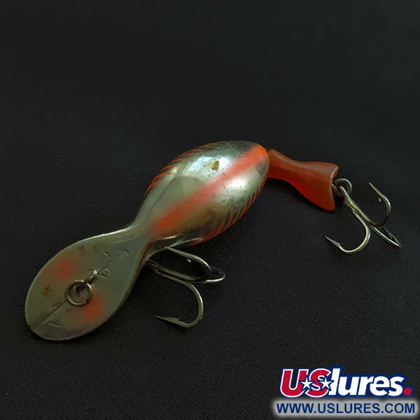 Vintage   Heddon Jointed Tadpolly series #9015, 2/5oz Bloody Mary  fishing lure #20729