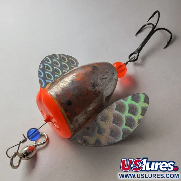 Vintage  Yakima Bait Spin-N-Glo, 1/4oz Nickel Plate (NP-MY) spinning lure #20756