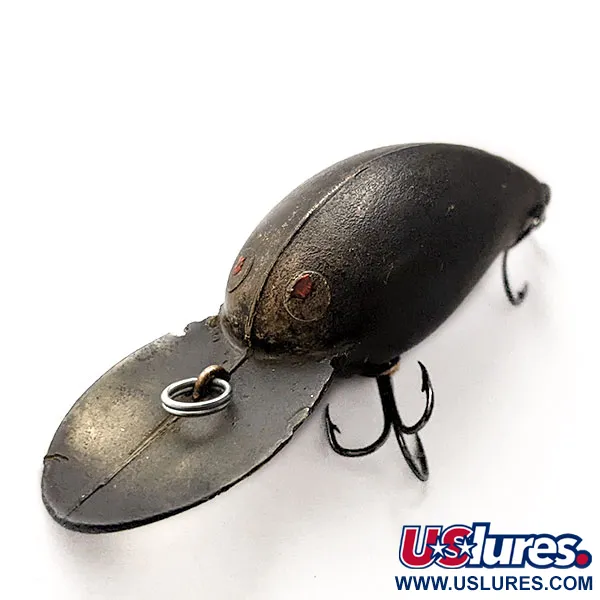 Vintage   Bomber model 6A, 2/5oz black fishing lure #20757