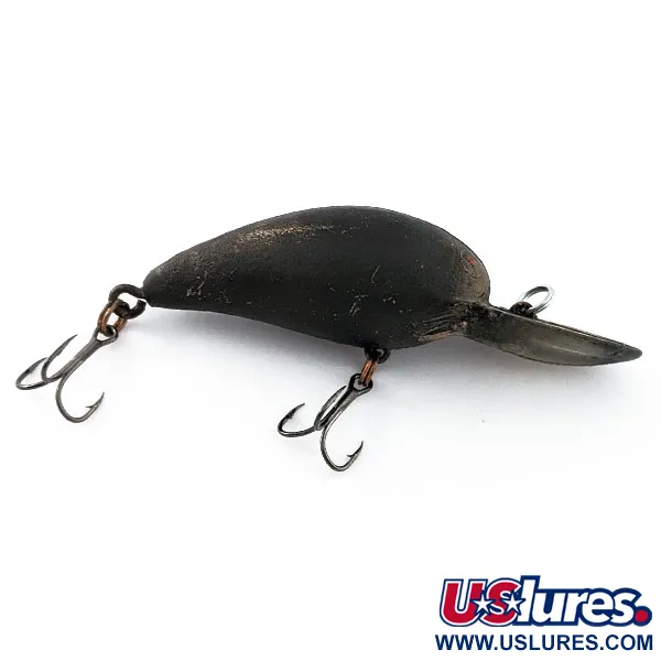 Vintage   Bomber model 6A, 2/5oz black fishing lure #20757