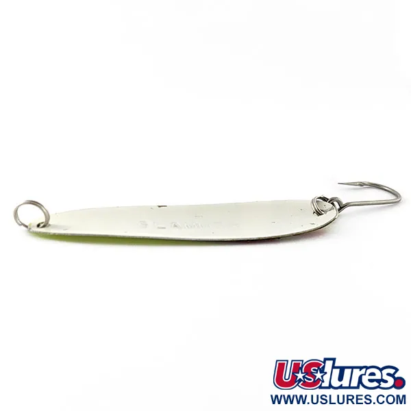 Vintage   Slammer UV, 2/5oz ed/white/yellow UV fishing spoon #20758
