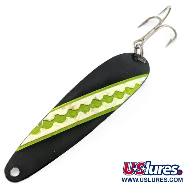 Vintage  Other Avery Assassin Trolling Spoon, 2/5oz white/black/sticker glows in the dark fishing spoon #20759