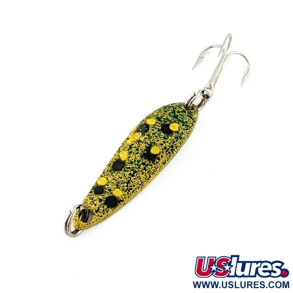 Vintage  Acme Fiord Spoon Jr Lightning (50s), 1/8oz Frog fishing spoon #20761