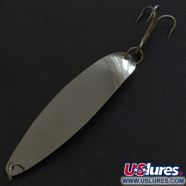 Vintage  Luhr Jensen Luhr-Jensen Coyote Salmon , 3/16oz nickel/orange fishing spoon #20775