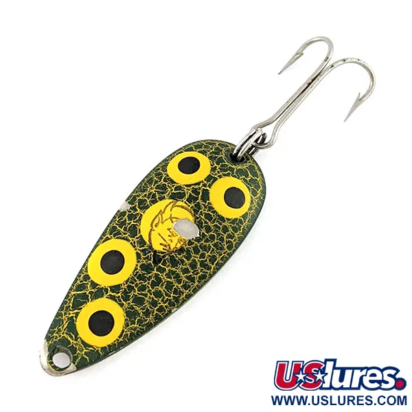 Vintage  Eppinger Dardevle Spinnie, 1/3oz Frog fishing spoon #20795