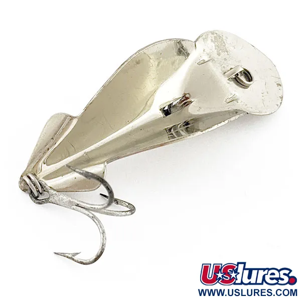 Vintage   Buck Perry spoonplug, 1/3oz nickel fishing spoon #20800