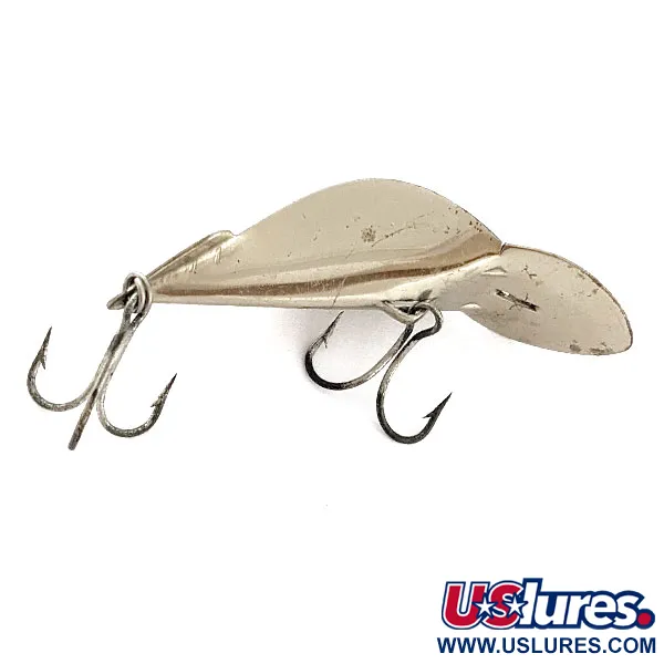 Vintage   Buck Perry spoonplug, 1/3oz nickel fishing spoon #20800