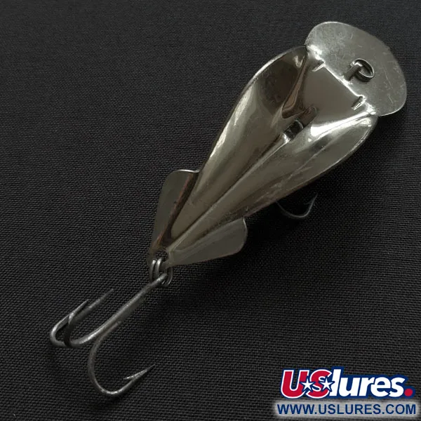 Vintage   Buck Perry spoonplug, 1/3oz nickel fishing spoon #20800