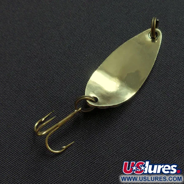 Vintage   Acme Little Cleo bubbles, 1/8oz gold fishing spoon #20801
