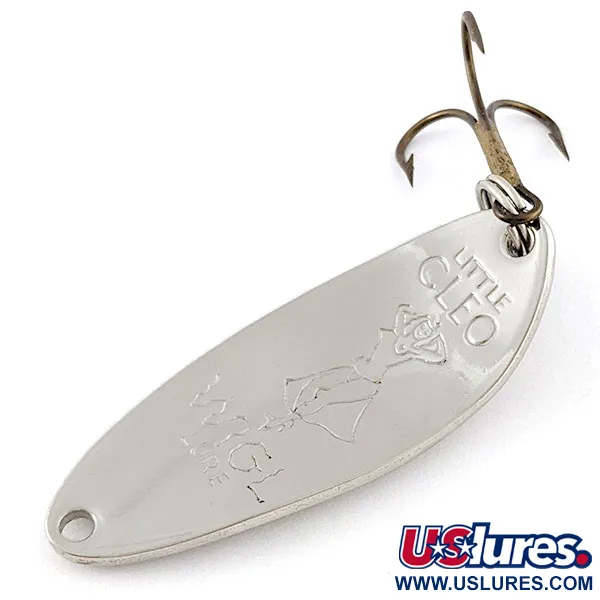 Vintage  Seneca Little Cleo (Hula Girl), 1/3oz nickel fishing spoon #20802