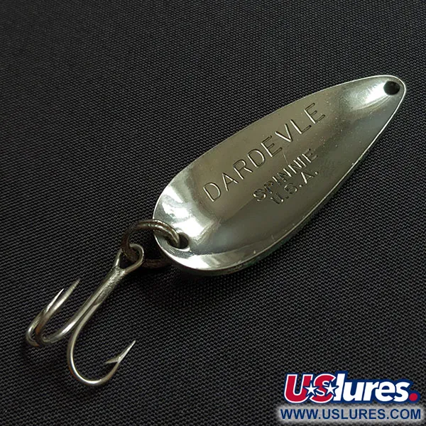 Vintage  Eppinger Dardevle Spinnie, 1/3oz Green fishing spoon #20804