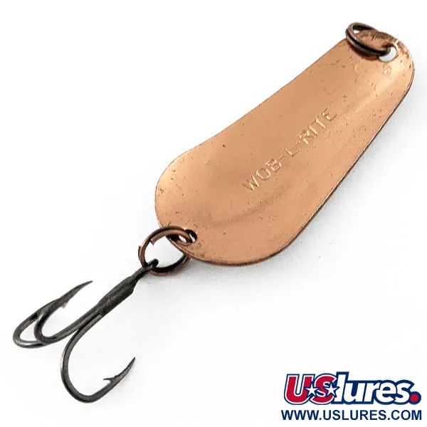 Vintage   Acme Wob-L-Rite, 1/8oz nickel/copper fishing spoon #20817