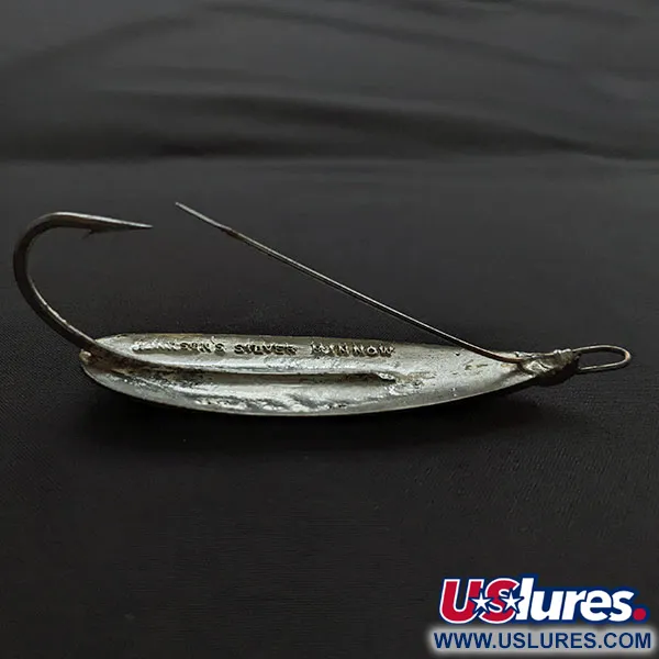 Vintage   Johnson Silver Minnow, 3/4oz silver fishing spoon #20820