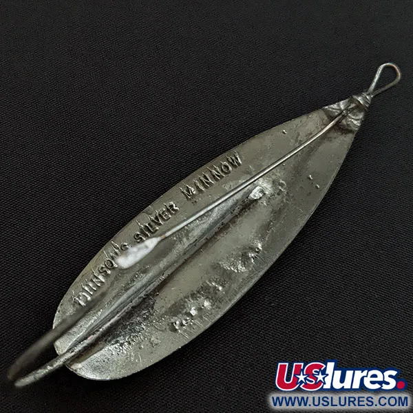 Vintage   Johnson Silver Minnow, 3/4oz silver fishing spoon #20820