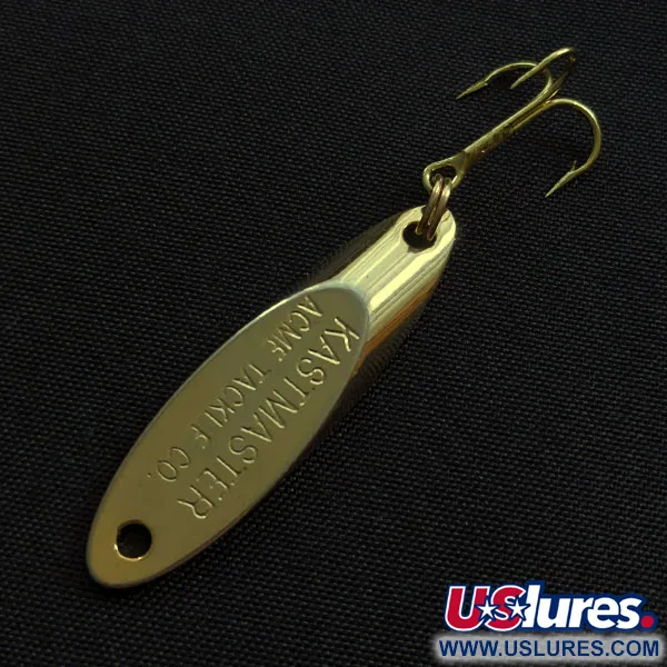 Vintage  Acme Kastmaster, 1/8oz gold fishing spoon #20828