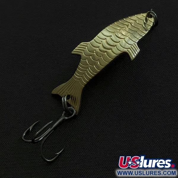Vintage   Acme Phoebe, 3/16oz gold fishing spoon #20852