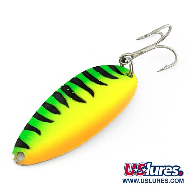 Vintage   Acme Little Cleo, 2/5oz Fire tiger UV fishing spoon #20875