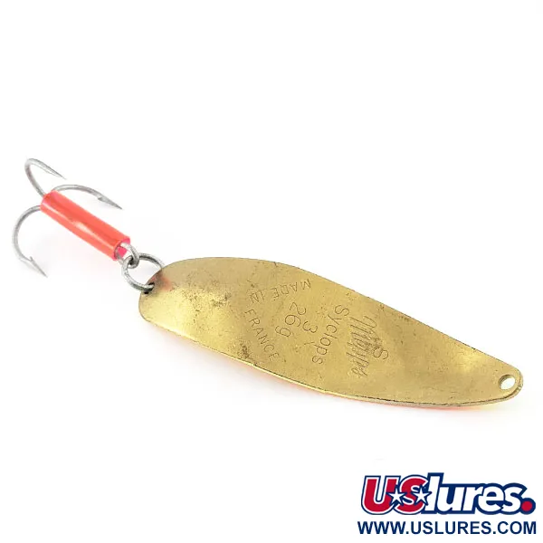 Vintage   Mepps Syclops 3 UV, 1oz Fire tiger UV fishing spoon #20880