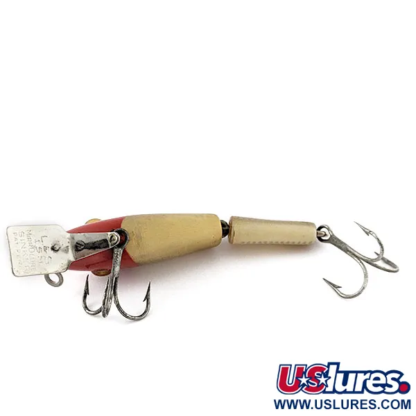 Vintage  L&S Bait Mirro lure L&S Mirrolure 15M sinker, 2/5oz Red head fishing lure #20891