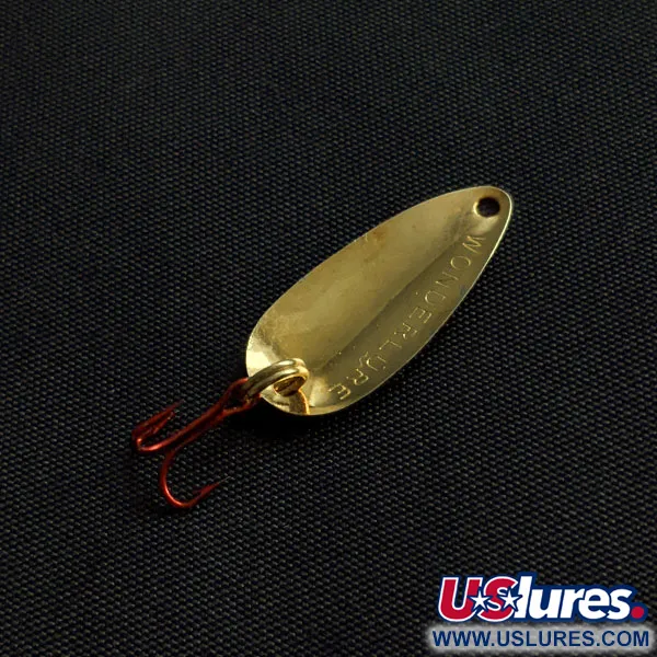 Vintage  Acme Wonderlure, 1/32oz gold fishing spoon #20901
