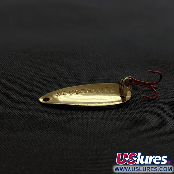 Vintage  Acme Wonderlure, 1/32oz gold/red fishing spoon #20902