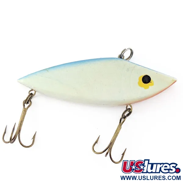 Vintage  Mann's Bait  Tom Mann's Premium Rat'lin Shad Lipless, 2/5oz Blue fishing lure #20937