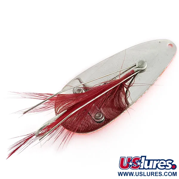 Vintage  Eppinger Dardevle Dardevlet Feathered Weedless, 3/4oz Ladybug fishing spoon #20969