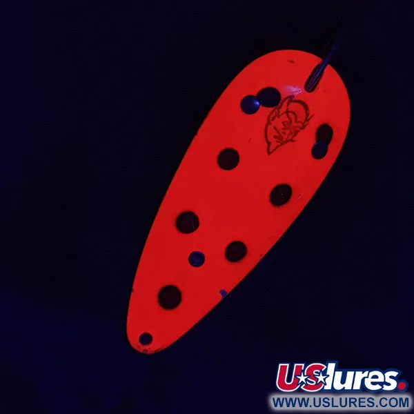 Vintage  Eppinger Dardevle Dardevlet Feathered Weedless, 3/4oz Ladybug fishing spoon #20969