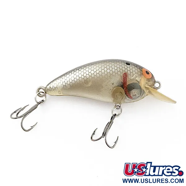 Vintage   Bomber model A  screw tail, 1/3oz Silver Flash fishing lure #20973