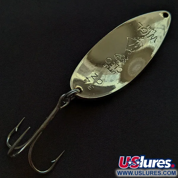 Vintage  Seneca Little Cleo (Hula Girl), 3/4oz gold/red fishing spoon #20995