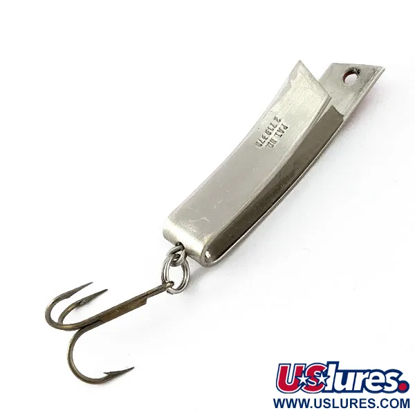 Vintage   Luhr Jensen Super-Duper 506, 1/4oz nickel/red fishing spoon #21008