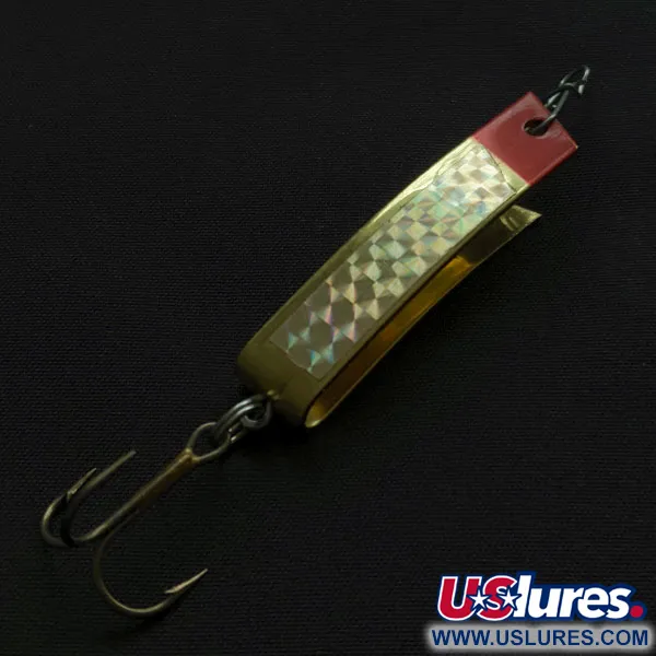 Vintage   Luhr Jensen Super-Duper 506, 1/4oz gold fishing spoon #21009
