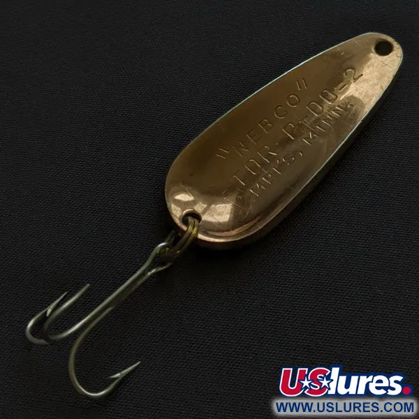 Vintage   Nebco Tor -P-Do 2, 1/2oz black/yellow/copper fishing spoon #21020