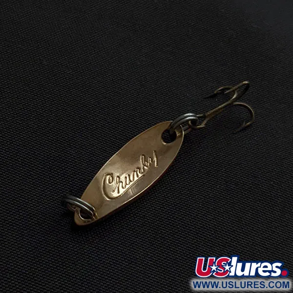 Vintage   Acme Fiord Chunky, 3/32oz copper/red/white fishing spoon #21030