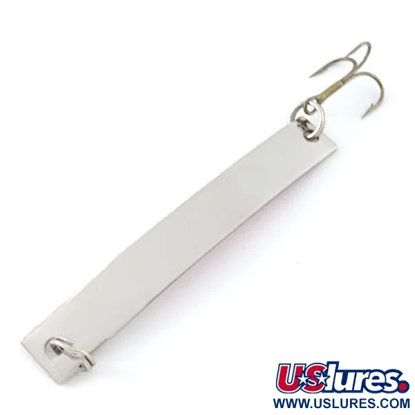 Vintage  Yakima Bait Skiny-miny, 3/16oz nickel/red/white fishing spoon #21031