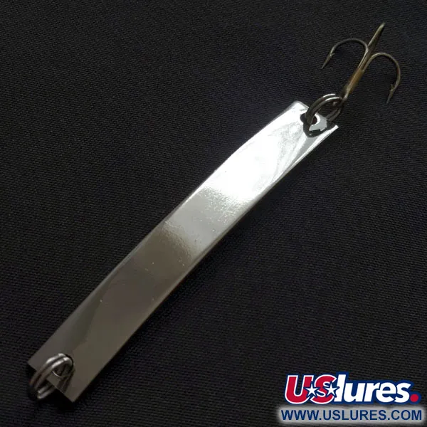 Vintage  Yakima Bait Skiny-miny, 3/16oz nickel/red/white fishing spoon #21031