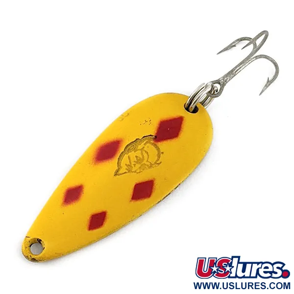 Vintage  Eppinger Dardevle Spinnie, 1/3oz Five of Diamonds fishing spoon #21040