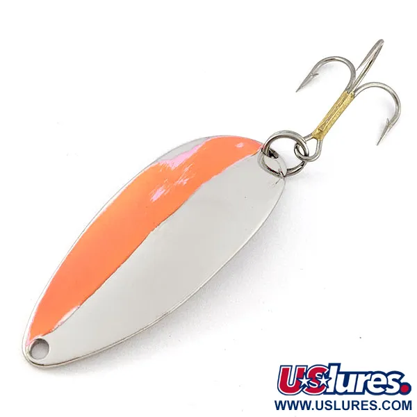 Vintage  Seneca Little Cleo (Hula Girl), 1/2oz nickel/orange fishing spoon #21044