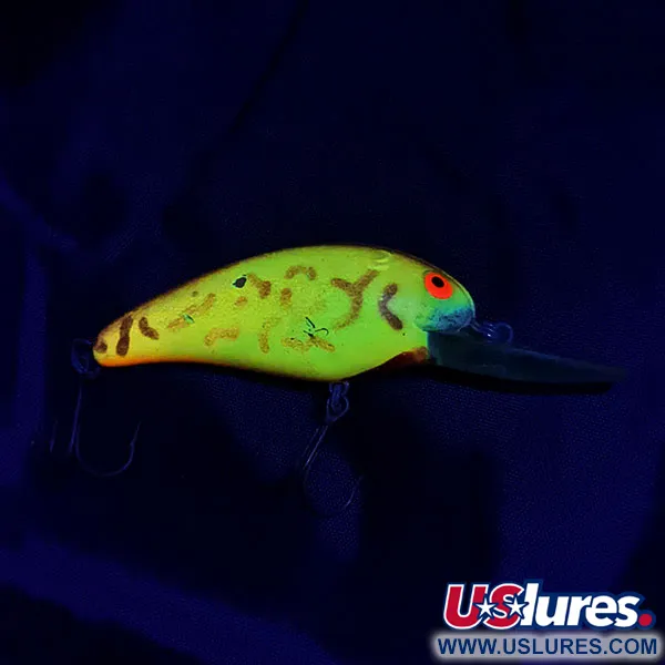 Vintage   Bomber model 7A   screw tail, 1/2oz brown tiger fishing lure #21065