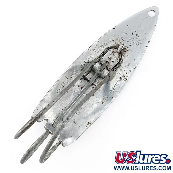 Vintage  Other Acme Weedless minnow, 3/4oz nickel fishing spoon #21073