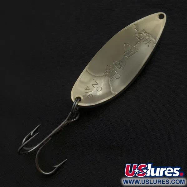 Vintage  Seneca Little Cleo (Hula Girl), 3/4oz gold/red fishing spoon #21075