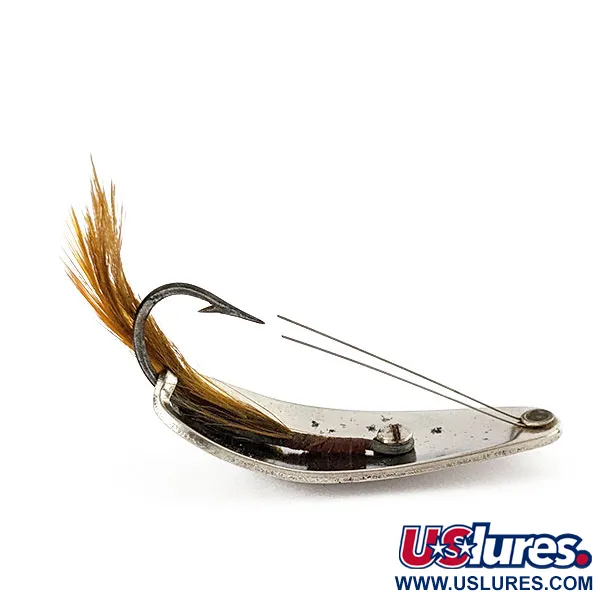 Vintage   Weezel Rex Spoon, 2/5oz nickel fishing spoon #21086