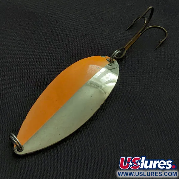 Vintage   Mister Twister Shelby Sportfisher UV, 3/4oz silver/orange UV fishing spoon #21112