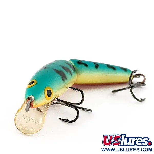 Vintage   Rapala Jointed J-7, 1/8oz FT (Fire tiger) fishing lure #21138