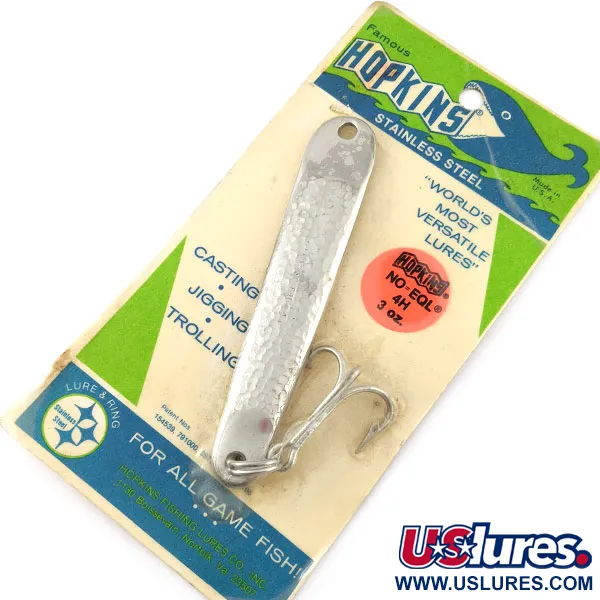   Hopkins No=Eql 4, 2 1/4oz nickel fishing spoon #21155