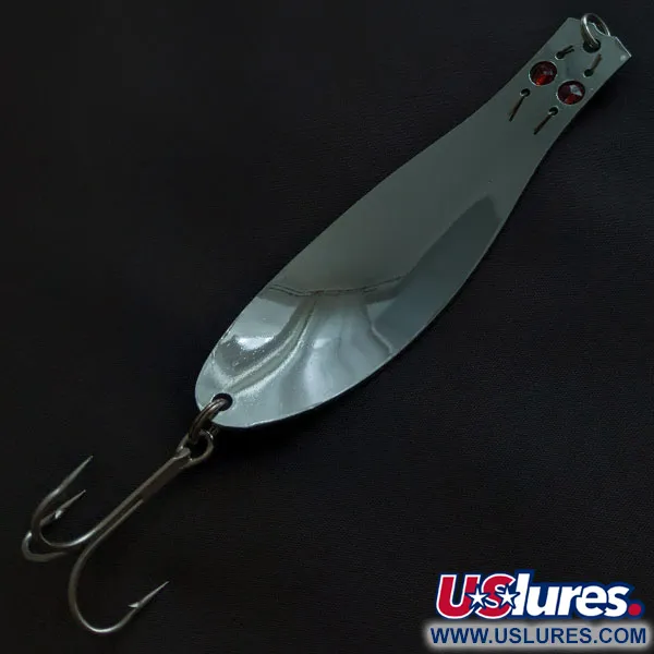Vintage   Herter's GLH Spoon (Japan), 1oz nickel/red eyes fishing spoon #21173