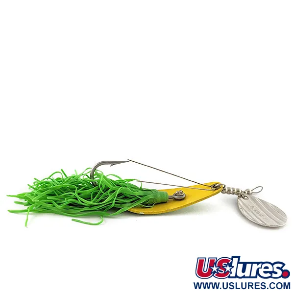 Vintage   Vintage Strike King Timber Spin, 1/2oz green fishing spoon #21178