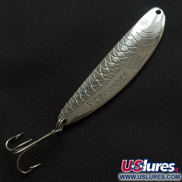 Vintage  Acme Side-Winder, 1/2oz nickel fishing spoon #21183