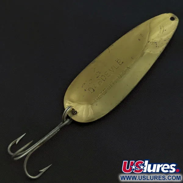 Vintage  Eppinger Dardevle (Detroit), 1oz brass fishing spoon #21237